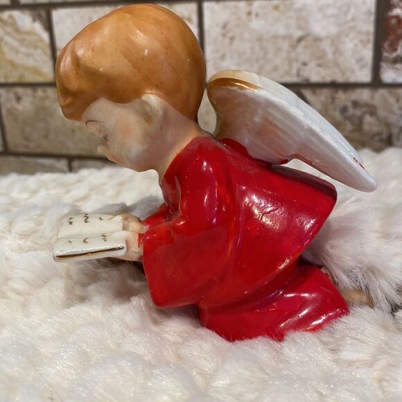 Vintage Christmas Angel Figure Mid Century Modern Bone China - Picture 5 of 8